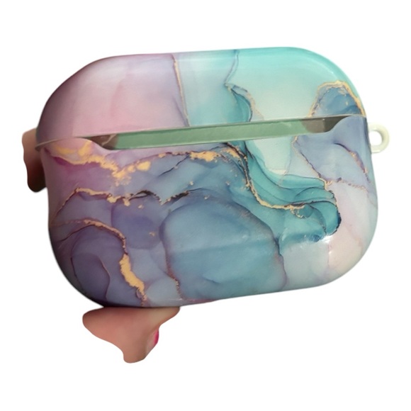 Colorful Marble AirPods Case - Picture 1 of 3